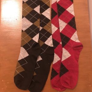 2 pair argyle socks never worn ***CURRENTLY LISTED AT LOWEST/FINAL PRICE***